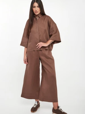 Spodnie damskie lniane Canneti MM