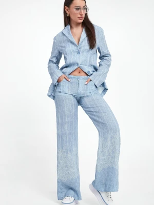 Spodnie damskie lniane ERMANNO FIRENZE