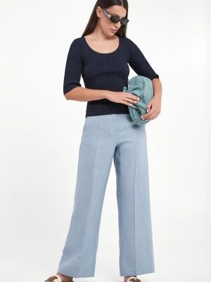 Spodnie damskie lniane Malizia WEEKEND MAX MARA
