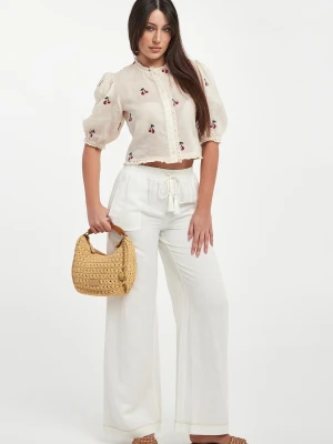 Spodnie damskie lniane TWINSET U&B