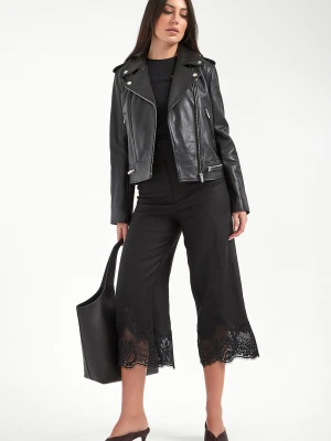 Spodnie damskie lniane z koronką TWINSET Twinset Milano