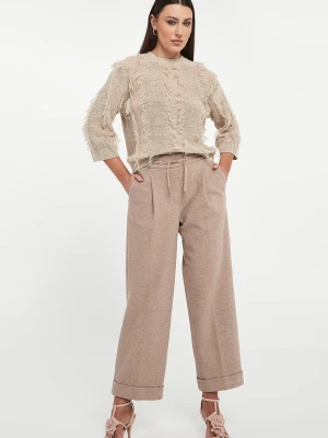 Spodnie damskie lureksowe PESERICO