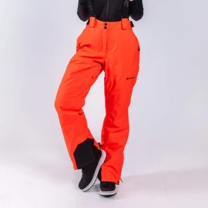 Spodnie damskie narciarskie snowboardowe Edesa 2 czerwone Alpine Pro