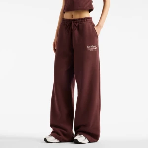 Spodnie damskie New Balance WB62983AYLR – bordowe