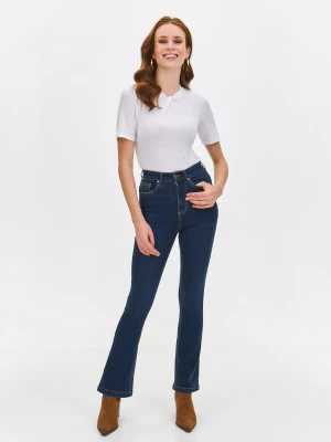 Spodnie damskie niebieskie - SSP4402NI spodnie długie - TOP SECRET - Odzieżowy sklep internetowy TOP SECRET