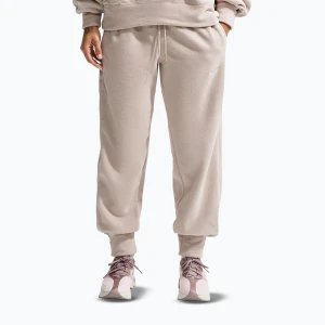 Spodnie damskie Nike One Therma-FIT Mid Rise cream ii / white Beżowy