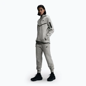 Spodnie damskie Nike Sportswear Tech Fleece Mid-Rise dark grey heather/black