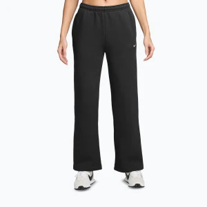 Spodnie damskie Nike Studio Fleece total black/sail