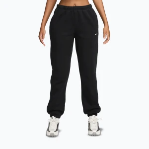 Spodnie damskie Nike Studio Fleece total black / sail