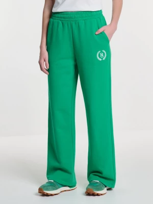Spodnie damskie dresowe z prostą nogawką zielone Pekina 301 BIG STAR