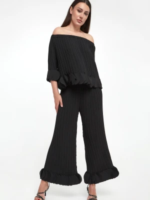 Spodnie damskie plisowane JOSEPH RIBKOFF