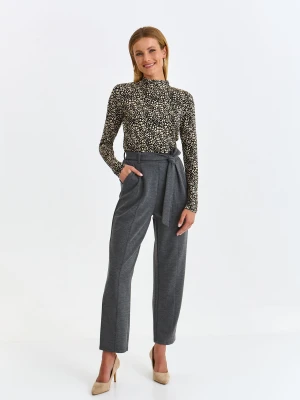 Spodnie damskie szare - SSP4317SZ spodnie 7/8 - TOP SECRET - Odzieżowy sklep internetowy TOP SECRET