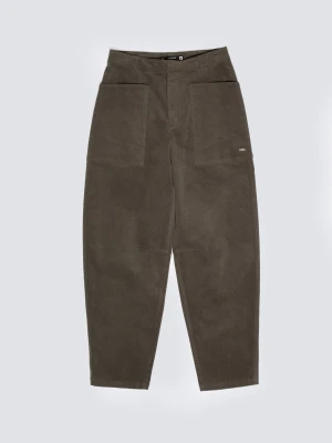 Spodnie damskie sztruks 7/8 z kieszeniami khaki Nadine 303 BIG STAR