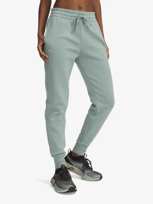 Spodnie damskie Under Armour Rival Fleece Joggers - silica green/white