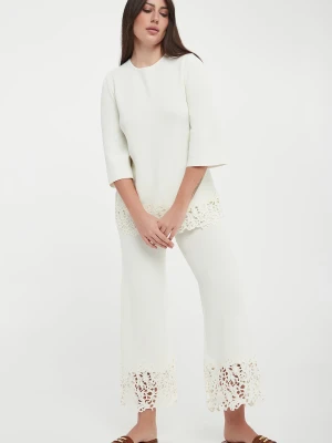 Spodnie damskie z koronką TWINSET U&B