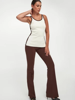 Spodnie damskie z krepy ELISABETTA FRANCHI