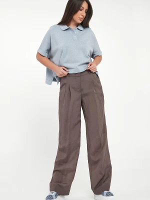 Spodnie damskie z szerokimi nogawkami PESERICO