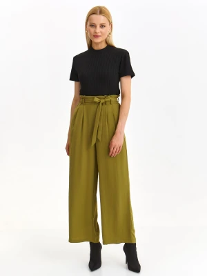 Spodnie damskie zielone - SSP4330ZI spodnie długie - TOP SECRET - Odzieżowy sklep internetowy TOP SECRET
