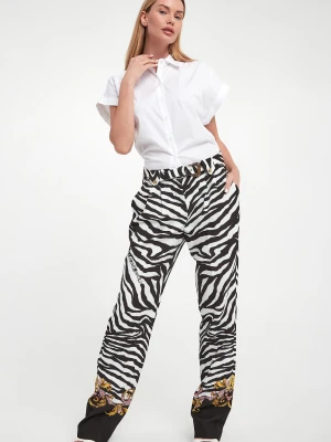 Spodnie damskie zwierzęcy wzór VERSACE JEANS COUTURE