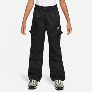 Spodnie dla dużych dzieci (dziewcząt) Nike Sportswear - Czerń