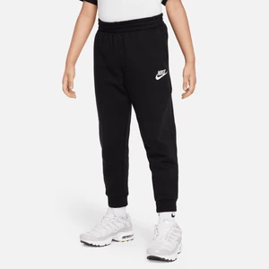 Spodnie z zamkiem na całej długości dla małych dzieci Nike Club Fleece - Czerń