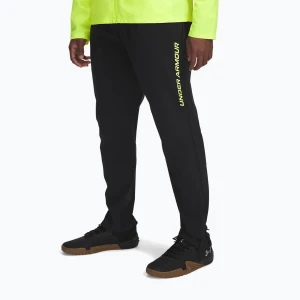 Spodnie do biegania męskie Under Armour Storm Run black/high vis yellow/reflective