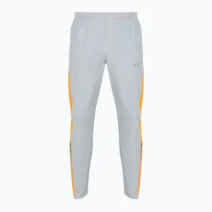 Spodnie do biegania męskie Under Armour Velociti Storm mod gray/squad orange/reflective