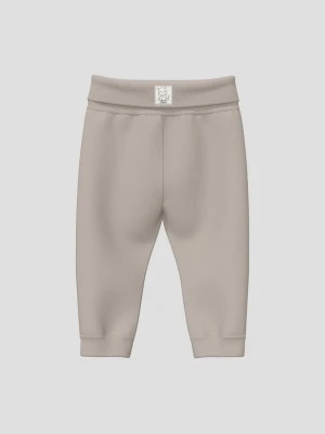 Spodnie do biegania unisex z wywijanym pasem s.Oliver brązowy