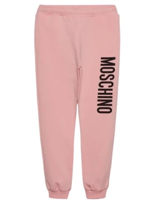 Spodnie do biegania w jednolitym kolorze Moschino