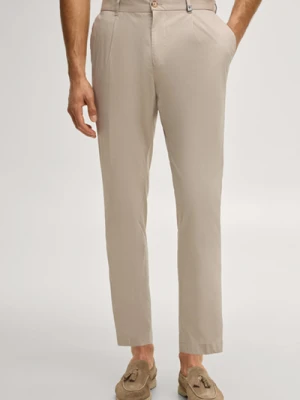 Spodnie do garnituru Lester w kolorze brązowym/kremowym Joop