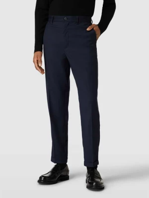 Spodnie do garnituru o kroju regular fit z detalem z logo Armani Exchange