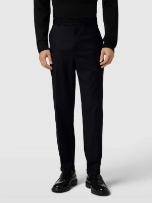Spodnie do garnituru o kroju regular fit z detalem z logo Armani Exchange