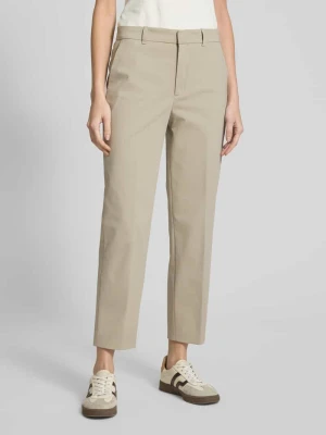 Spodnie do garnituru o kroju regular fit z kantami drykorn