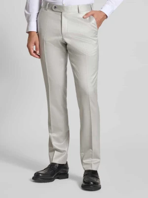 Spodnie do garnituru o kroju regular fit z kantami Wilvorst