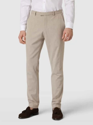 Spodnie do garnituru o kroju regular fit z kieszeniami z tyłu Christian Berg Men