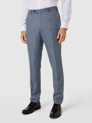 Spodnie do garnituru o kroju regular fit z mieszanki wełny i bawełny z dodatkiem jedwabiu Wilvorst