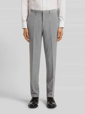Spodnie do garnituru o kroju slim fit z mieszanki wełny model ‘HESTEN’ HUGO