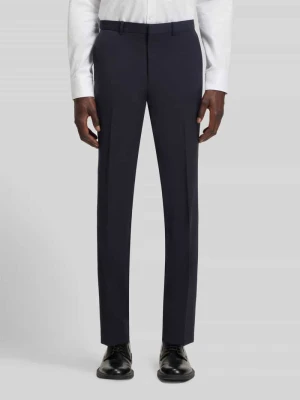 Spodnie do garnituru o kroju slim fit z mieszanki wełny model ‘HESTEN’ HUGO