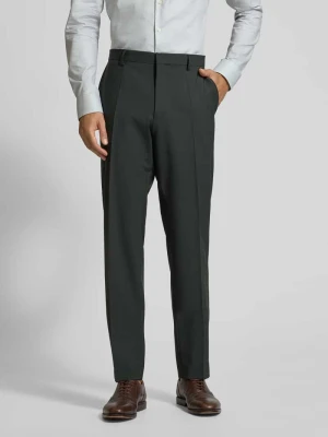 Spodnie do garnituru o kroju regular fit z mieszanki żywej wełny Boss