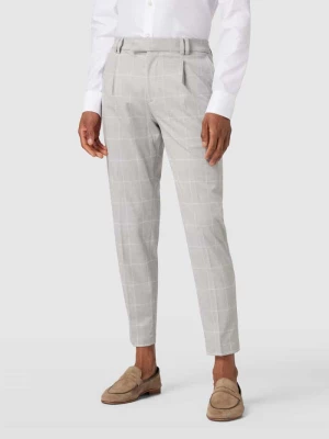 Spodnie do garnituru o kroju slim fit model ‘Sando’ w kolorze jasnoszarym CINQUE