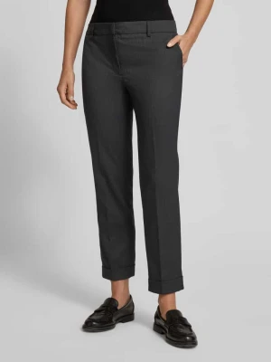Spodnie do garnituru o kroju slim fit w kant Christian Berg Woman Selection