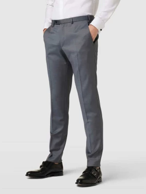 Spodnie do garnituru o kroju slim fit w kant model ‘Franco’ Digel