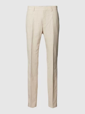 Spodnie do garnituru o kroju slim fit w kant model ‘Lenon’ Boss