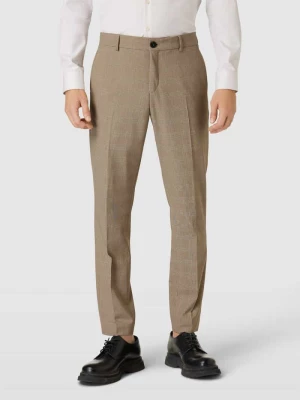 Spodnie do garnituru o kroju slim fit w kant model ‘LIAM’ Selected Homme