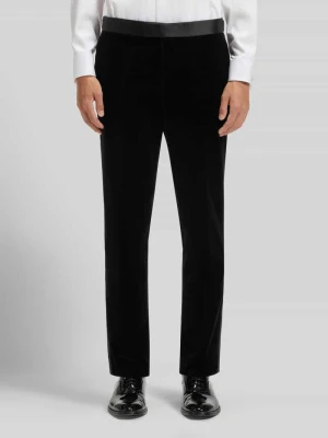 Spodnie do garnituru o kroju slim fit z czystej bawełny model ‘H-GENIUS’ Boss