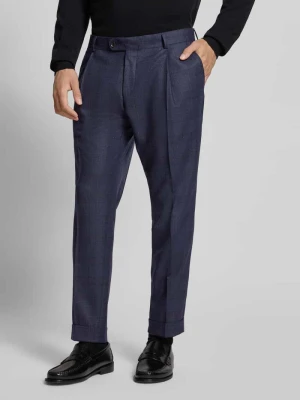 Spodnie do garnituru o kroju slim fit z czystej żywej wełny model ‘Tillo’ carl gross