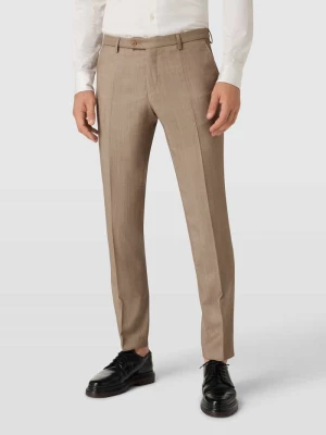Spodnie do garnituru o kroju slim fit z dodatkiem streczu CG - Club of Gents