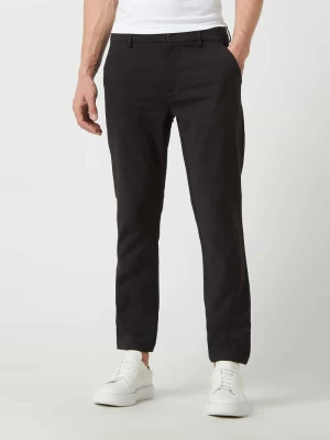 Spodnie o kroju slim fit w jednolitym kolorze model ‘Philip’ casual friday
