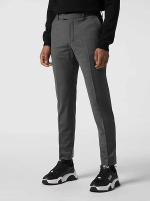 Spodnie do garnituru o kroju slim fit z dodatkiem streczu model ‘Piet’ — ‘Drynamic’ drykorn