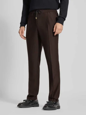 Spodnie do garnituru o kroju slim fit z dodatkiem żywej wełny HUGO